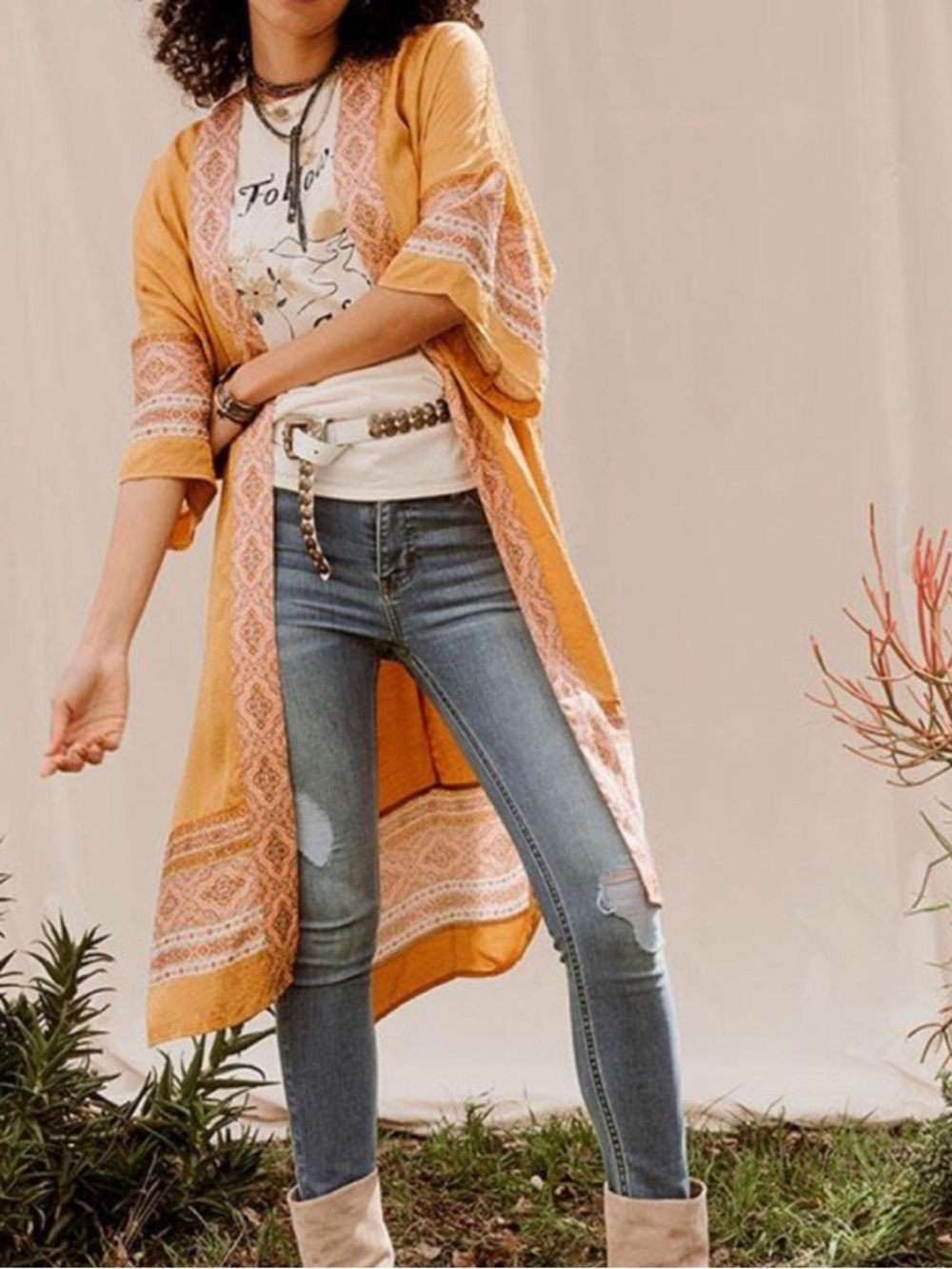 NEW M/L Matilda Jane Good Hart Tinsley Kimono Robe Festival Duster Beach Coverup